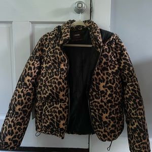 Cheetah Puffer Coat